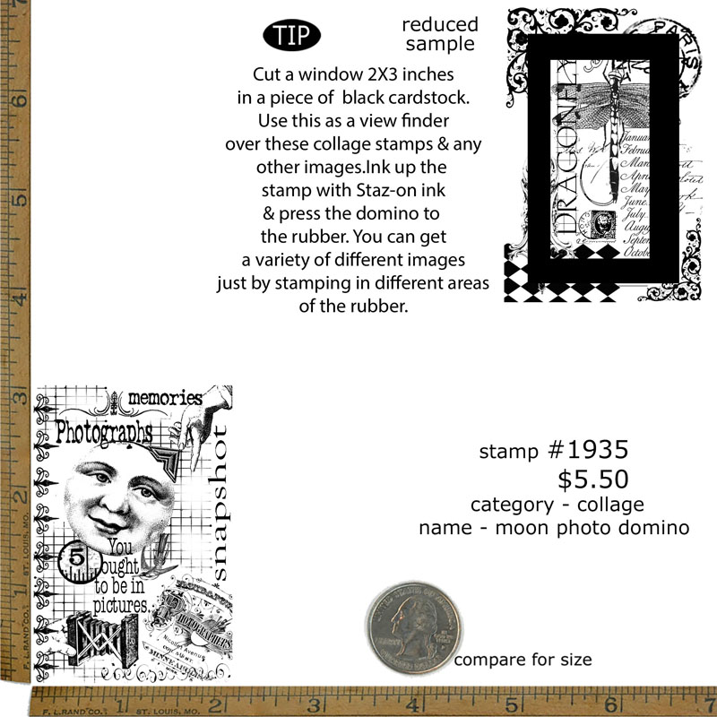 #1935 - Moon Photo Domino - Collage